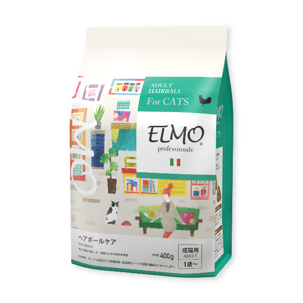 ELMO エルモ キャットフード ヘアボールケア成猫用（1歳〜）8.4kg